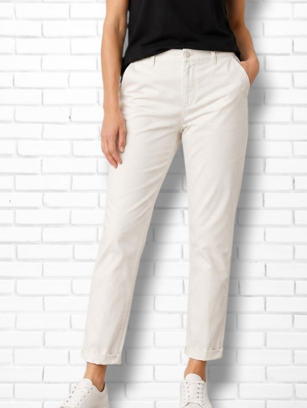 Brunello Cucinelli White Cropped Trouser Pants Size 10 US
